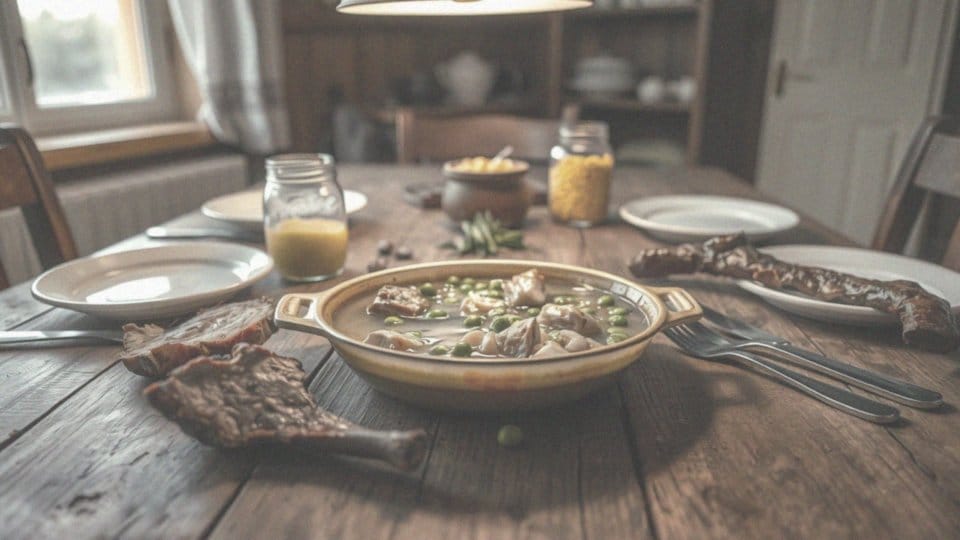 Jakie dania mogą być pomieszane razem z zimnymi nóżkami?