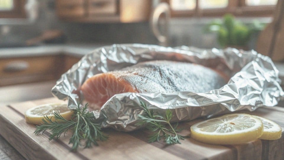 Co to znaczy piec łososia w folii?